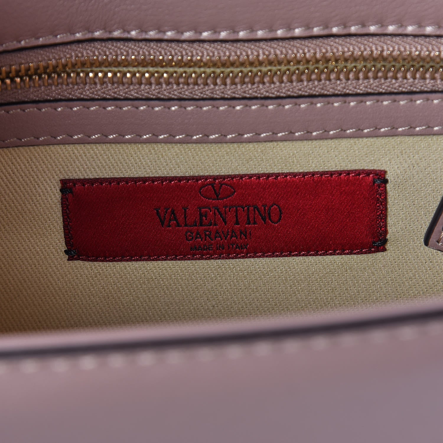 Valentino Garavani Vitello Small Glam Lock Rockstud Flap Poudre 6 of 8
