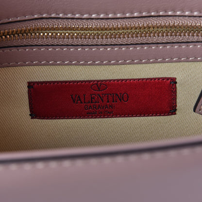 Valentino Garavani Vitello Small Glam Lock Rockstud Flap Poudre 6 of 8