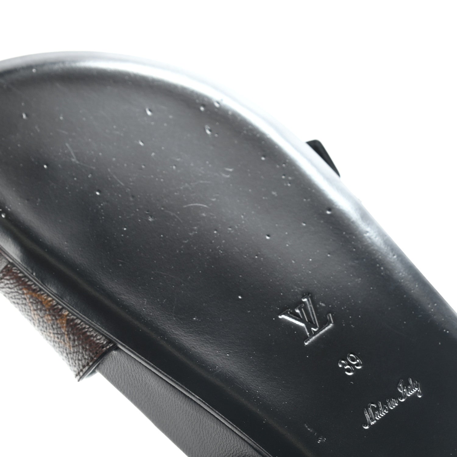 Louis Vuitton Monogram Bom Dia Mule Sandals 39 Black 9 of 10