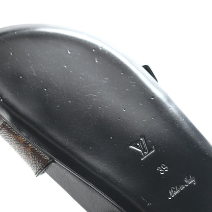 Louis Vuitton Monogram Bom Dia Mule Sandals 39 Black 9 of 10