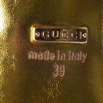 Gucci Malaga Kid Crystal GG Unia Mules 39 Vintage White 6 of 9