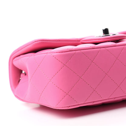 Chanel Lambskin Quilted Mini Rectangular Flap Pink 6 of 11