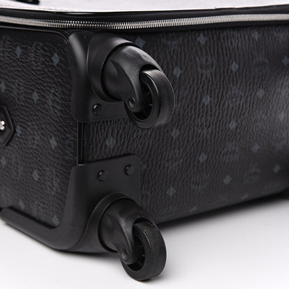 MCM Visetos Small Traveler Trolley Whelled Suitcase Black 7 of 8