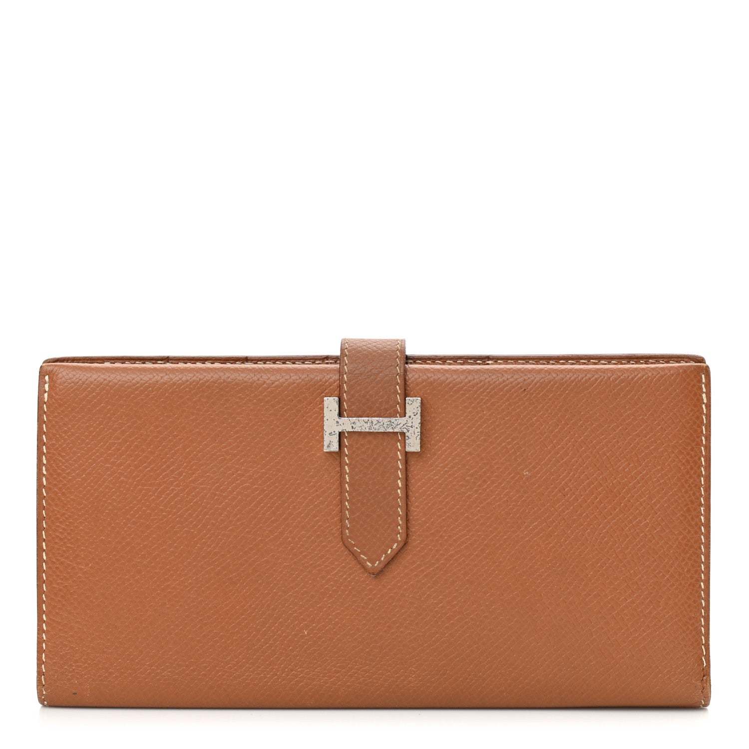 Hermes Epsom Bearn Gusset Wallet Gold 1 of 8