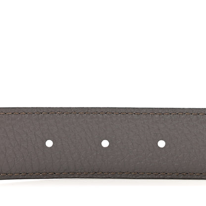 Hermes Box Togo 32mm Belt Strap 90 36 Black Etain 4 of 6