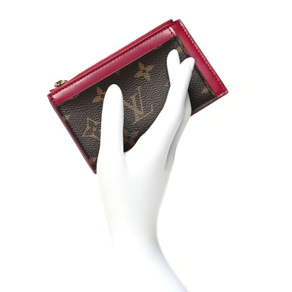 Louis Vuitton Monogram Zipped Card Holder Fuchsia 2 of 9