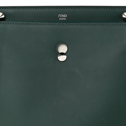 Fendi Vitello Baltico Century Dolce Waves DotCom Satchel Verde Inglese White 11 of 13