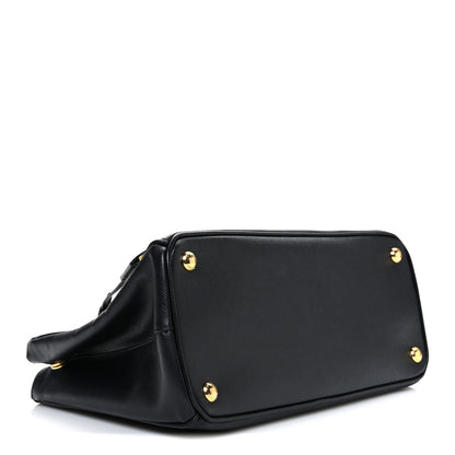 Prada Saffiano Small Galleria Double Zip Tote Black 4 of 11
