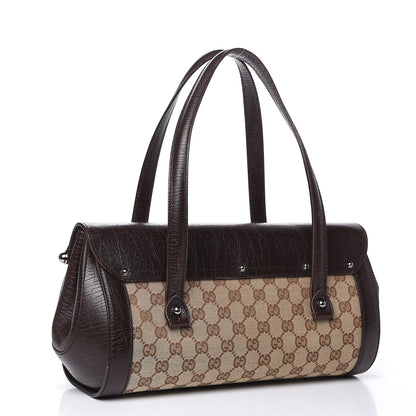 Gucci Monogram Bamboo Bullet Bag Dark Brown 3 of 15