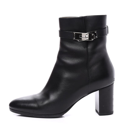 Hermes Calfskin Saint Germain Ankle Boots 37.5 Black 1 of 11