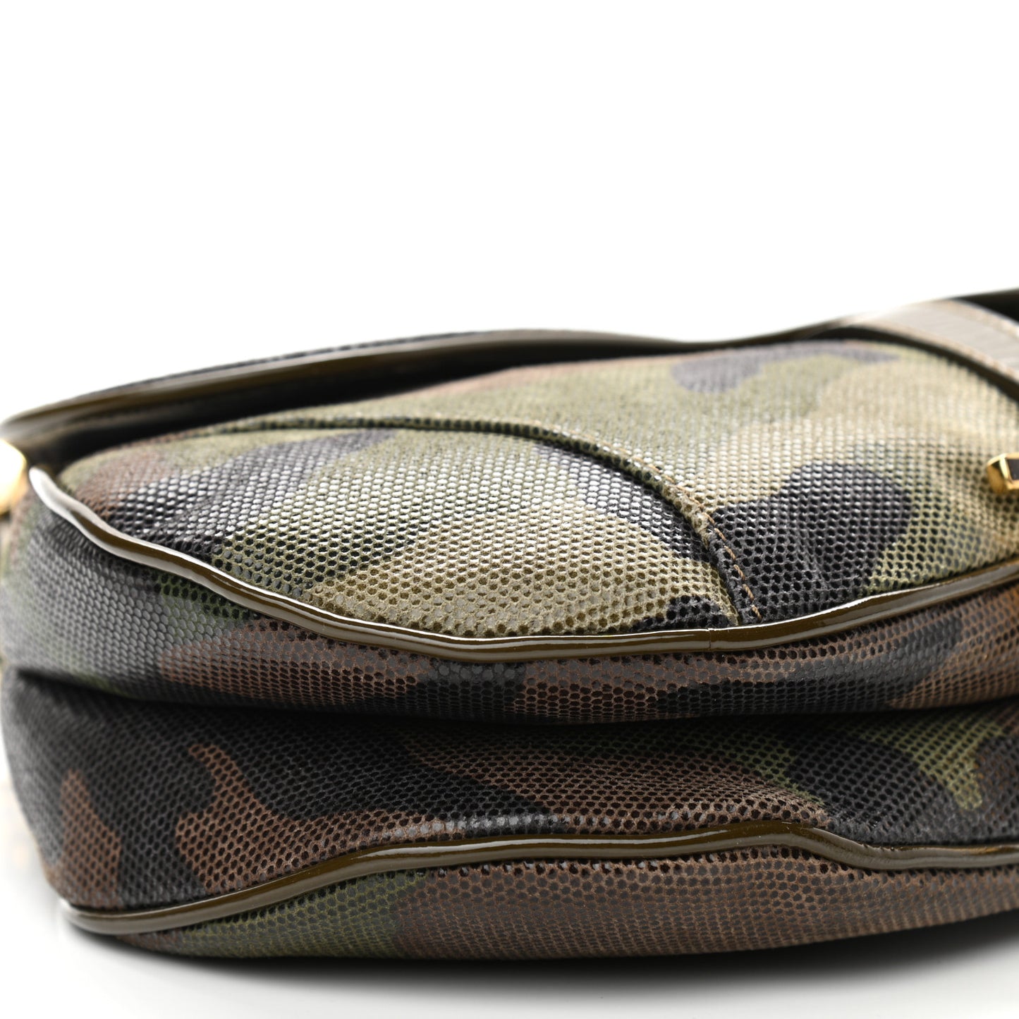 Pixelated Calfskin Camouflage Saddle Bag