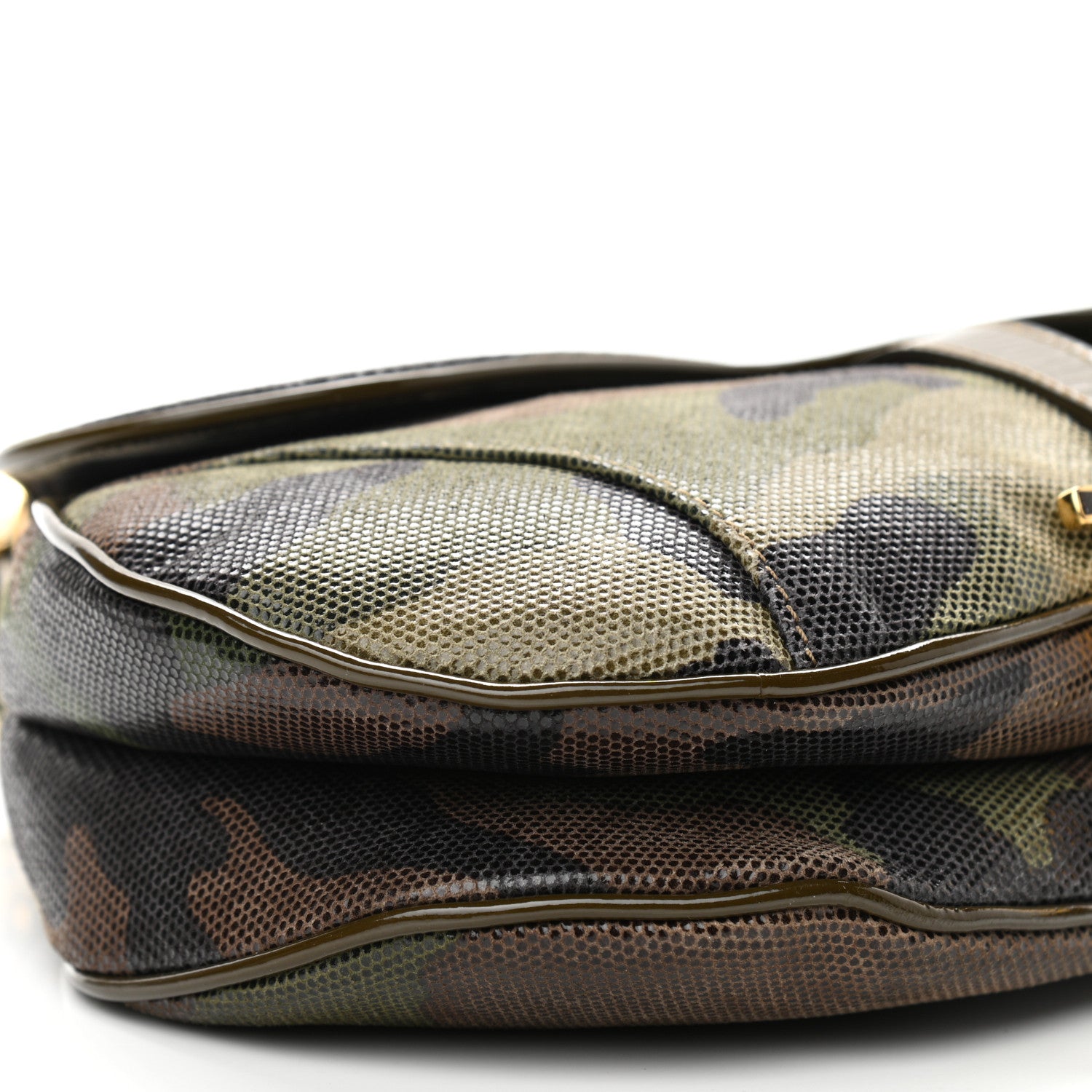 Christian Dior Pixelated Calfskin Camouflage Saddle Bag 8 of 10