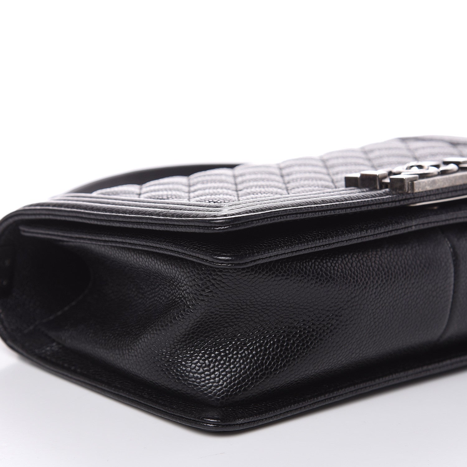 Chanel Caviar Quilted Medium Boy Flap Black 7 of 13