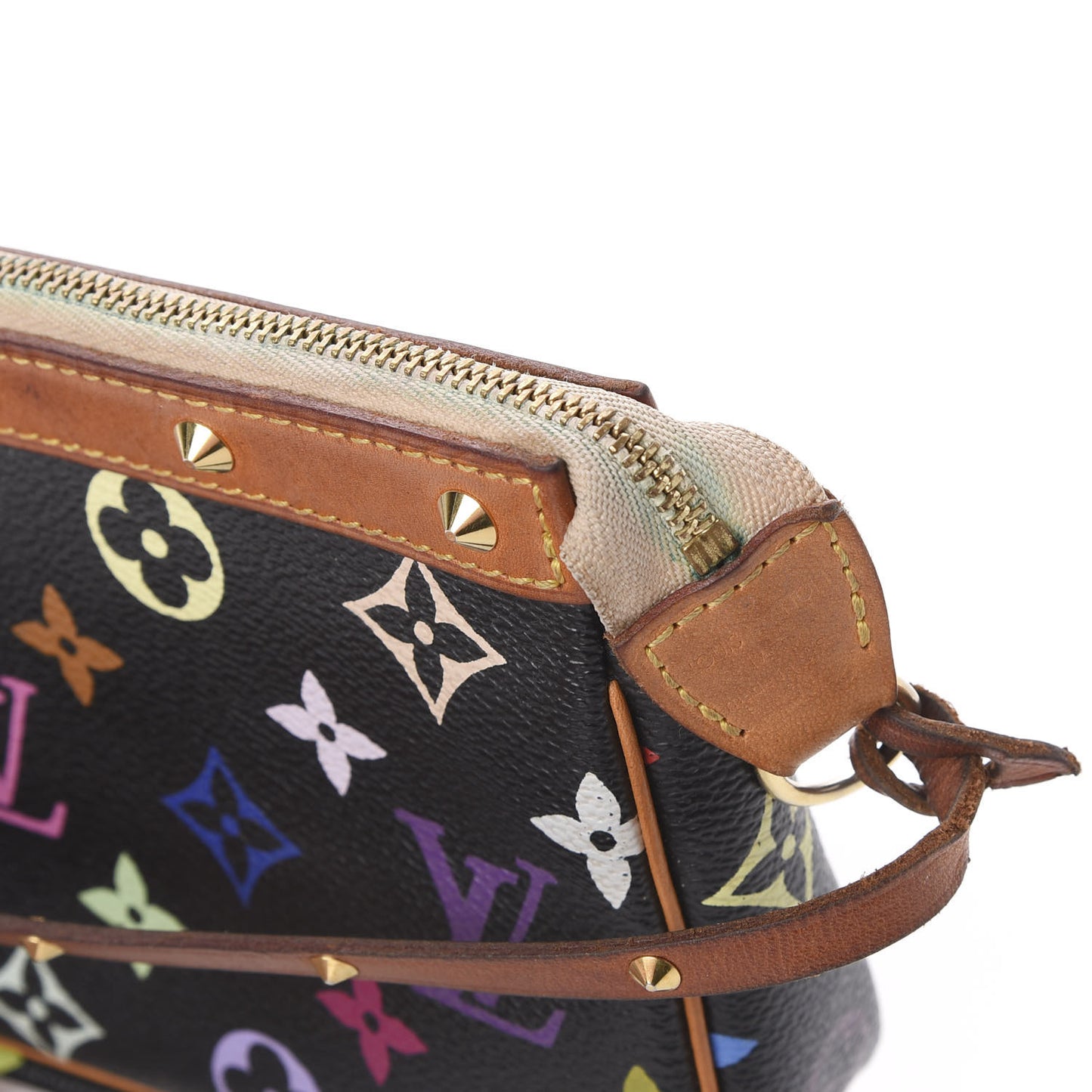 Monogram Multicolor Pochette Accessories Black
