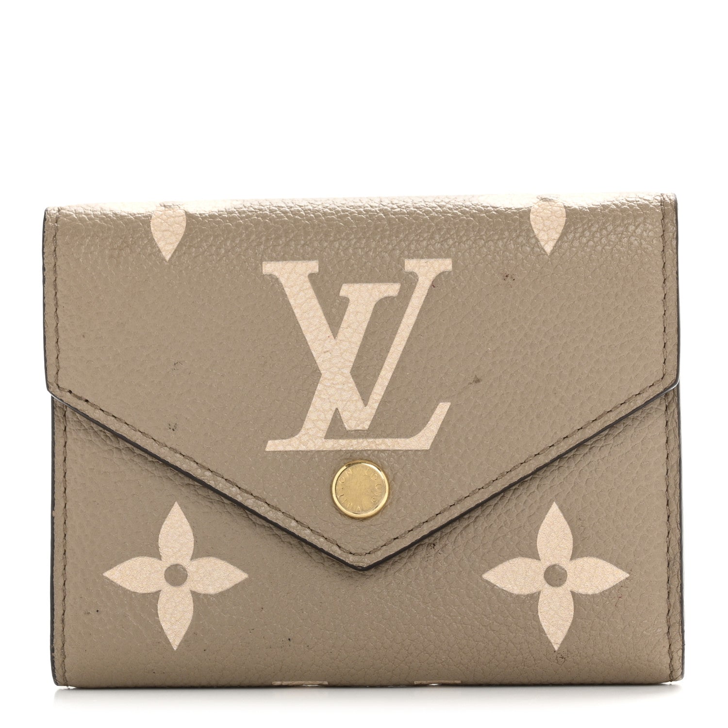 Louis Vuitton Empreinte Monogram Giant Victorine Wallet Tourterelle Creme 1 of 10
