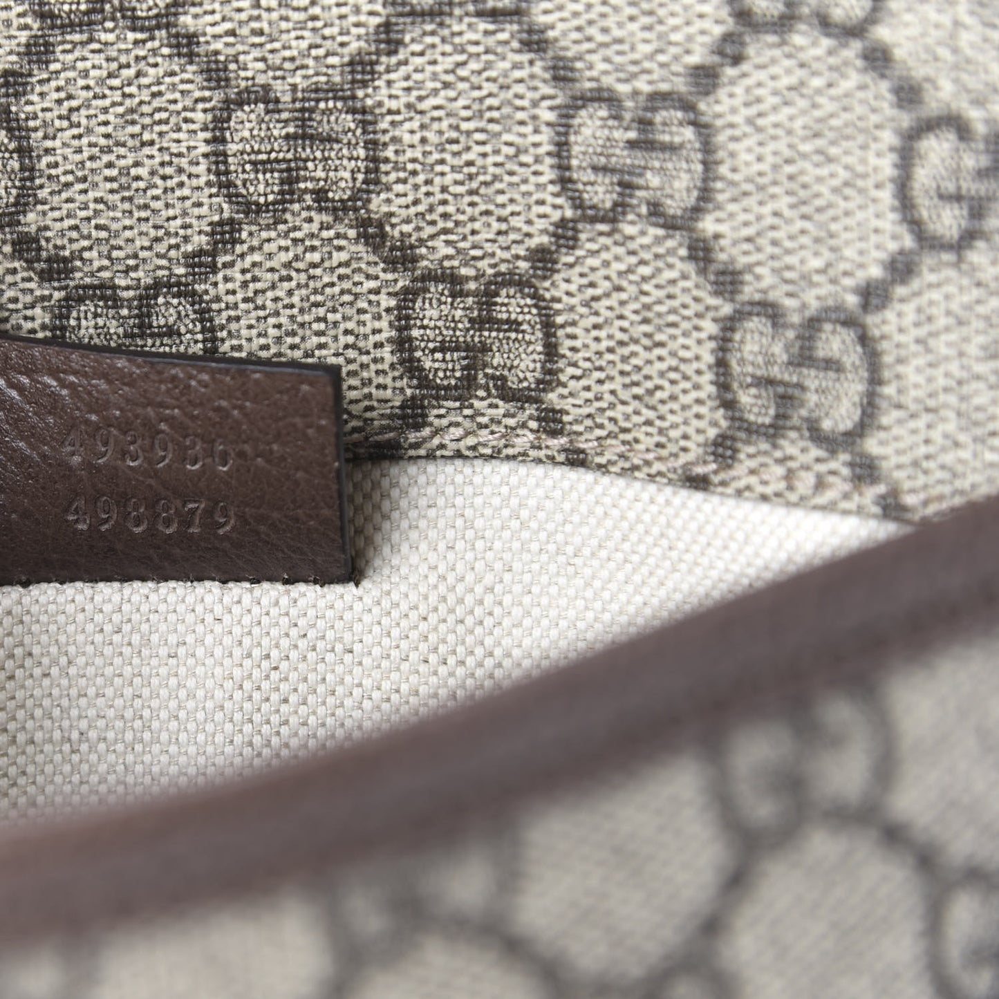 GG Supreme Monogram Neo Vintage Web Belt Bag Brown