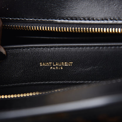 Saint Laurent Calf Hair Calfskin Monogram Medium Uptown Tote Black 11 of 13