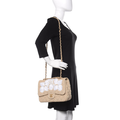 Chanel Tweed Raffia Coco Country Jumbo Flap 2 of 11