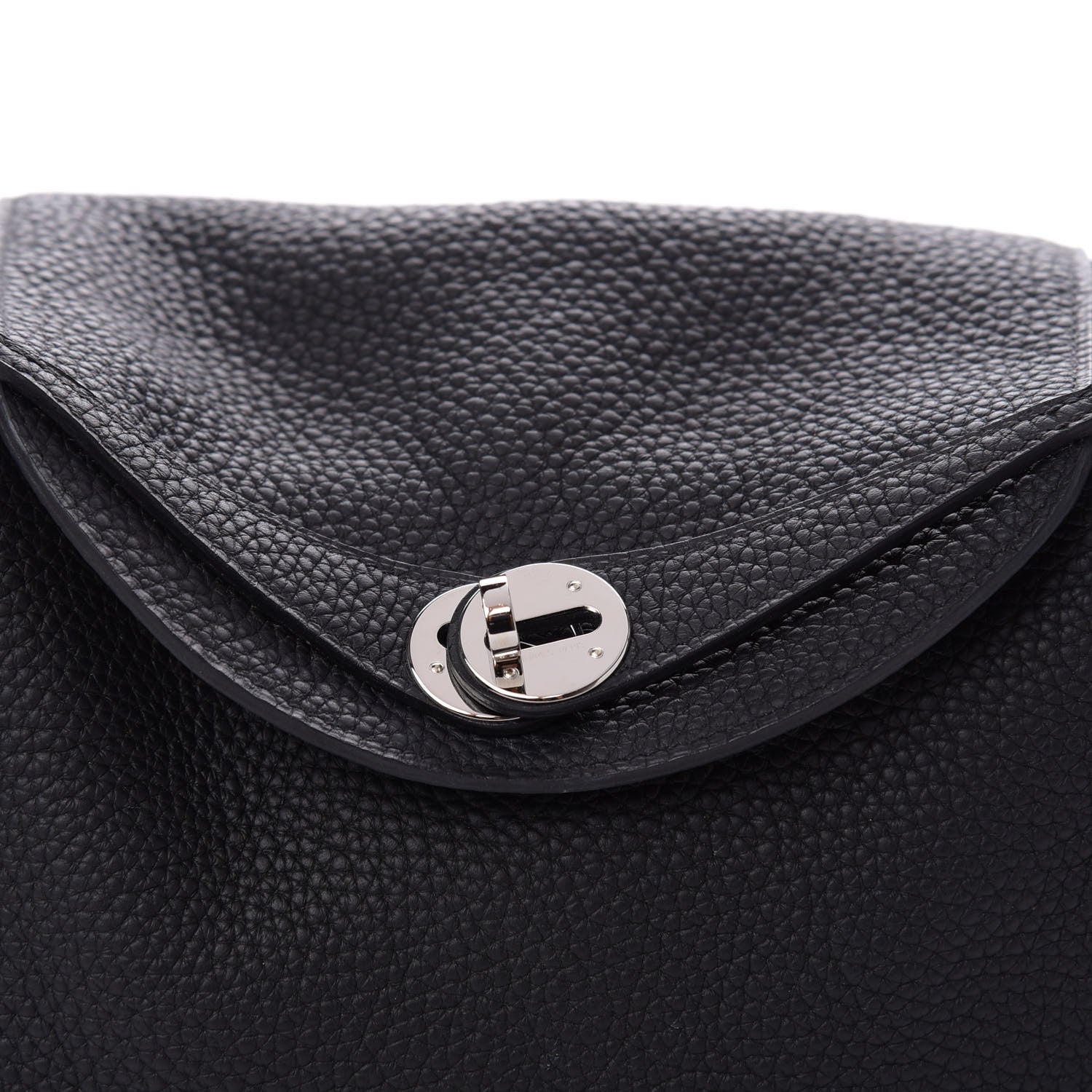 Hermes Taurillon Clemence Lindy 26 Black 10 of 11