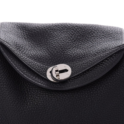 Hermes Taurillon Clemence Lindy 26 Black 10 of 11