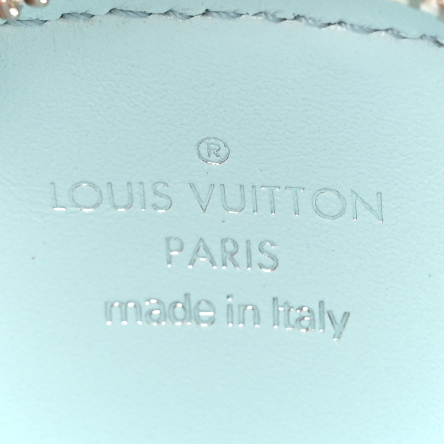 Cowhide By The Pool Shell Coin Purse Shaded Blue