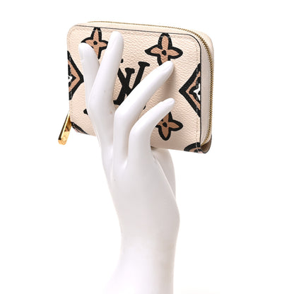 Louis Vuitton Monogram Giant Wild At Heart Zippy Coin Purse Creme 2 of 6