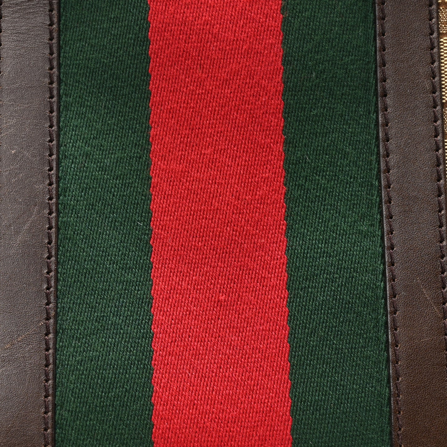 Monogram Vintage Web Medium Boston Dark Brown