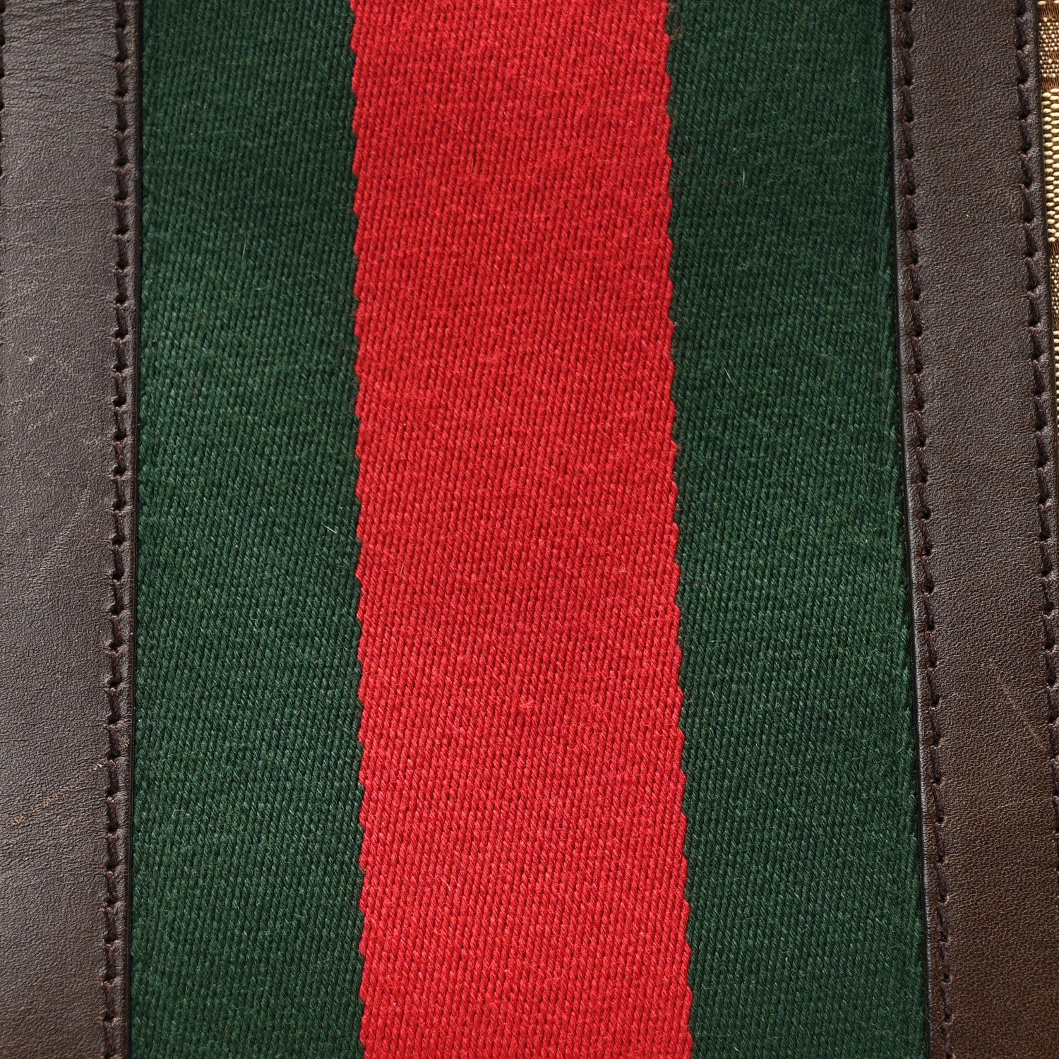 Gucci Monogram Vintage Web Medium Boston Dark Brown 8 of 11