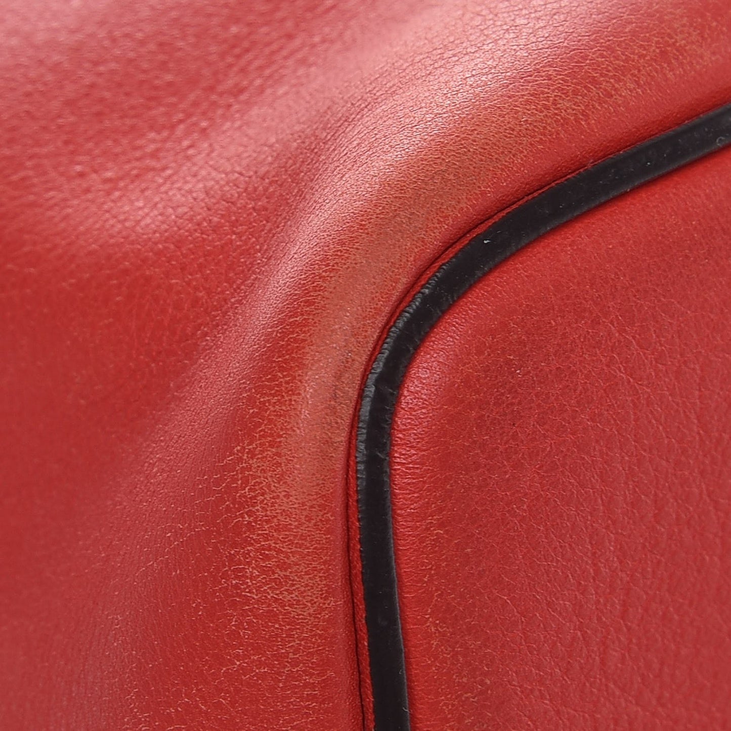 Lambskin Small Soft Cube Satchel Bright Red