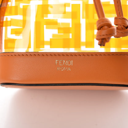 Fendi TPU FF Vitello Grace F is Fendi Mini Mon Tresor Bucket Bag Aranciata 8 of 10