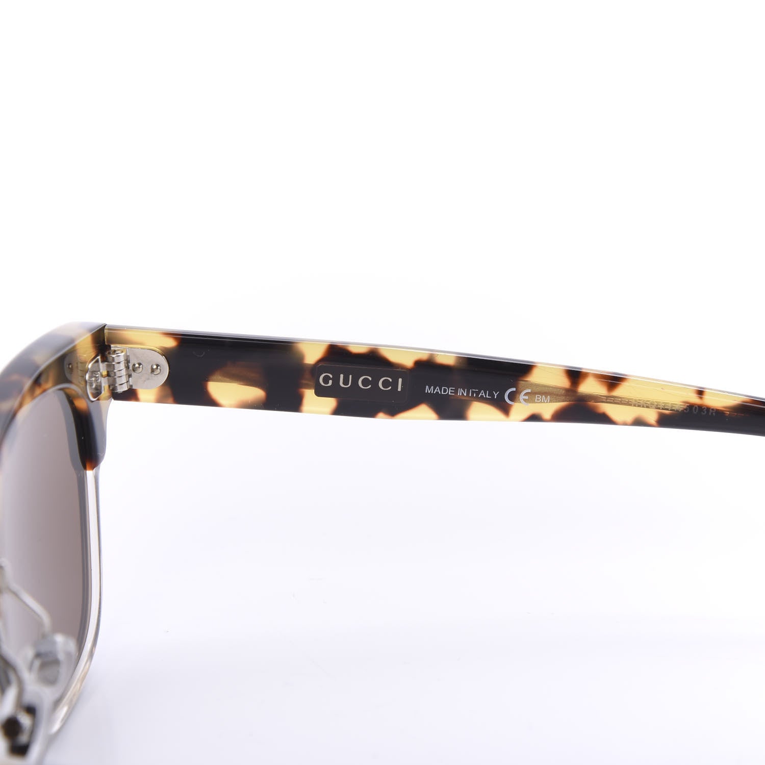 Gucci Half Frame G3744 Sunglasses Tortoise 6 of 7