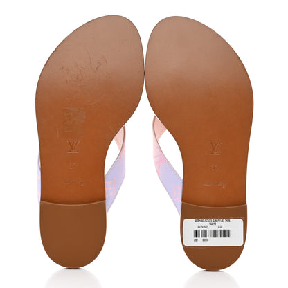 Louis Vuitton Monogram Sunny Flat Thong Sandals 37 Rose Clair Pink 5 of 8