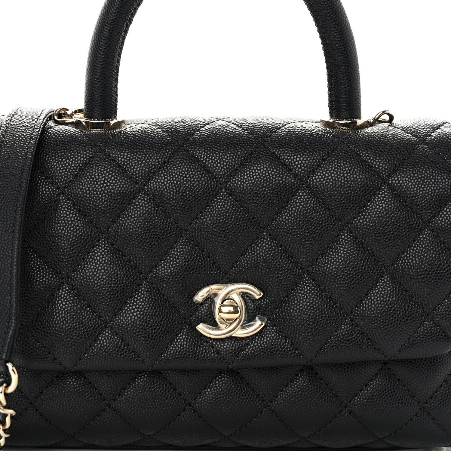 Chanel Caviar Quilted Mini Coco Handle Flap Black 8 of 10