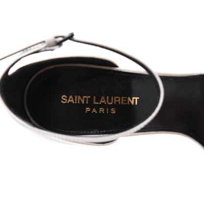 Saint Laurent Patent Calfskin 110 Opyum Sandals 38.5 Neutro 7 of 16