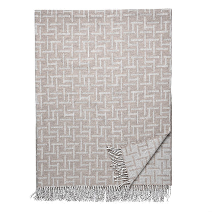 Hermes Wool Cashmere Fetiche H blanket Blanket Seigle Ecru 1 of 3