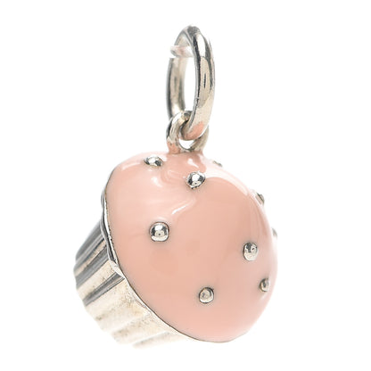 Tiffany Sterling Silver Enamel Cupcake Charm 1 of 3