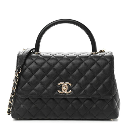 Chanel Caviar Quilted Small Coco Handle Flap Black 1 of 9