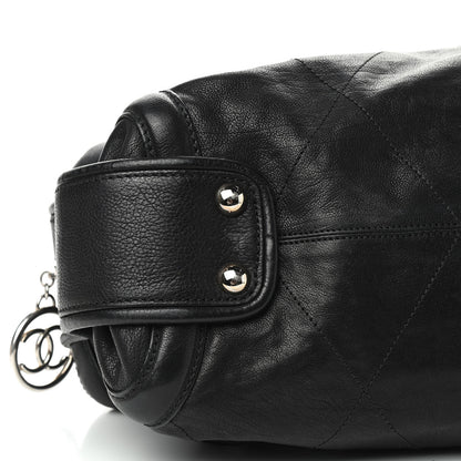Chanel Calfskin Round Bowling Bag Black 9 of 10