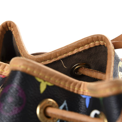 Louis Vuitton Monogram Multicolor Petit Noe Black 8 of 9