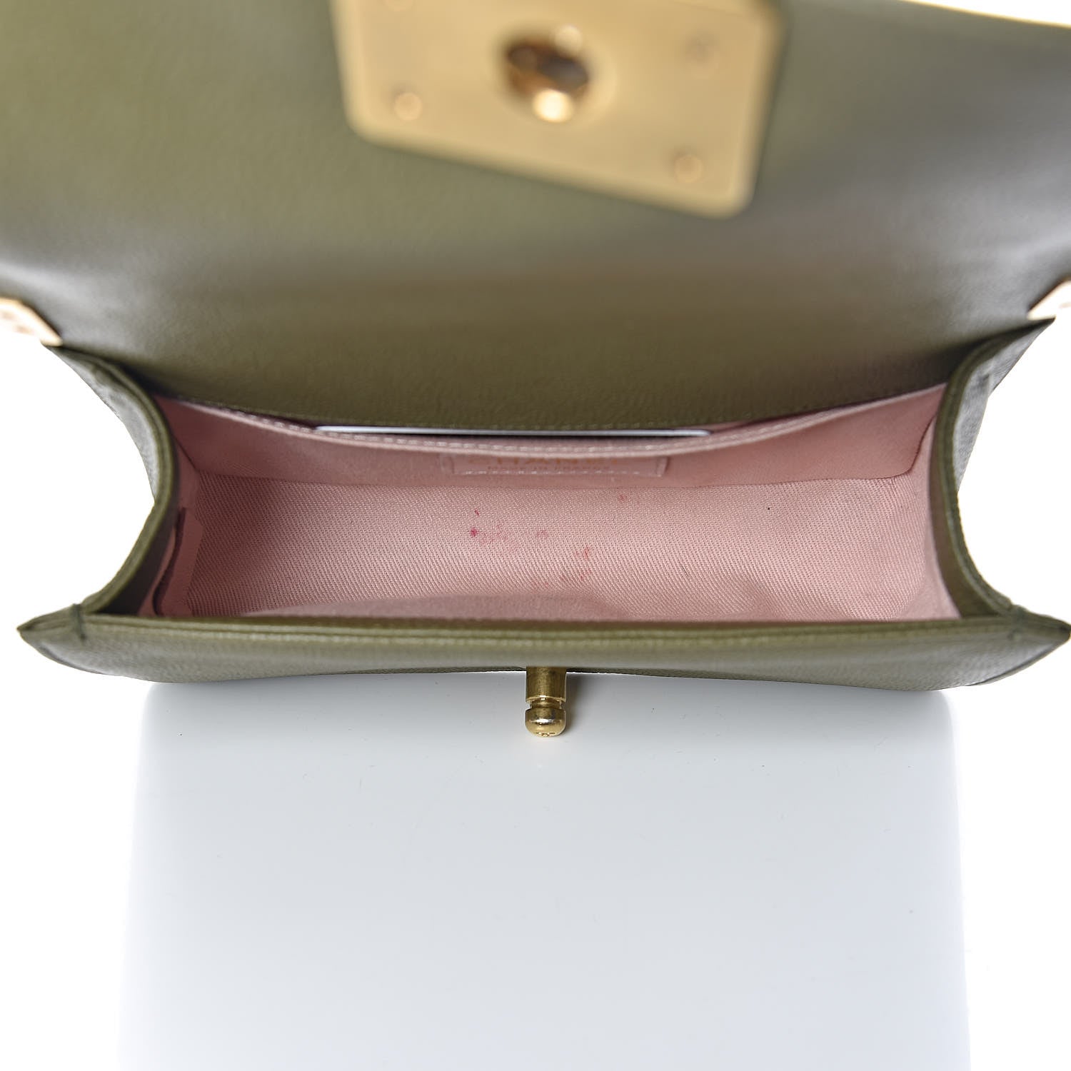 Chanel Caviar Quilted Small Boy Flap Khaki 5 of 18