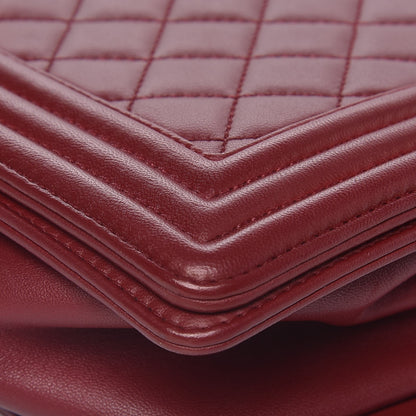 Chanel Lambskin Quilted New Medium Boy Flap Red 10 of 15