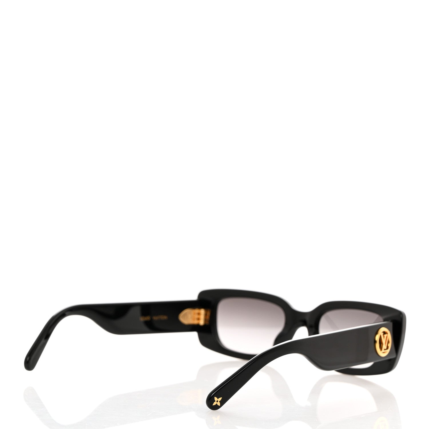 Louis Vuitton Acetate LV Circle Cat Eye Sunglasses Z2109W Black 4 of 7