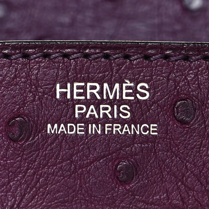 Hermes Ostrich Birkin 30 Violine 20 of 31
