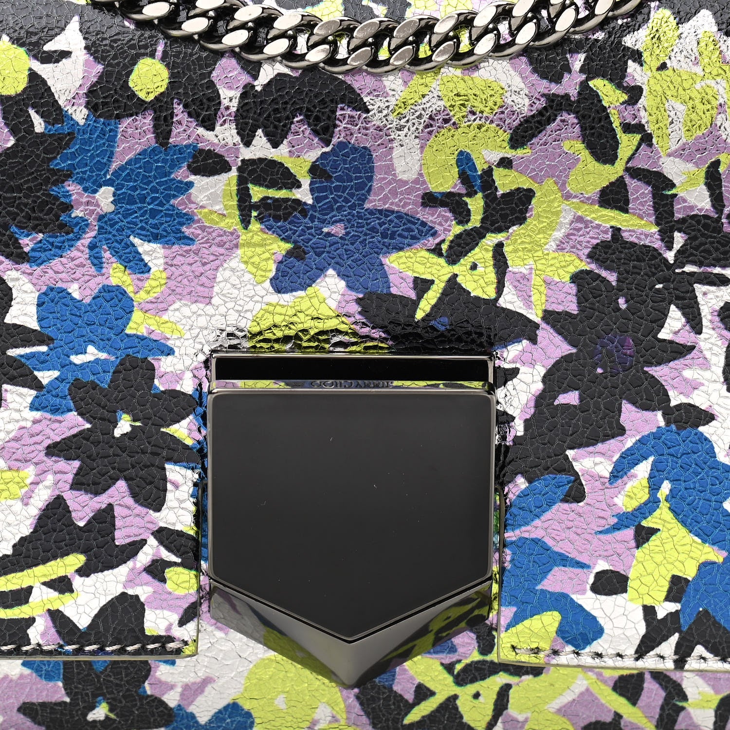 Jimmy Choo Metallic Calfskin Lockett Petite Shoulder Bag Multicolor 7 of 11