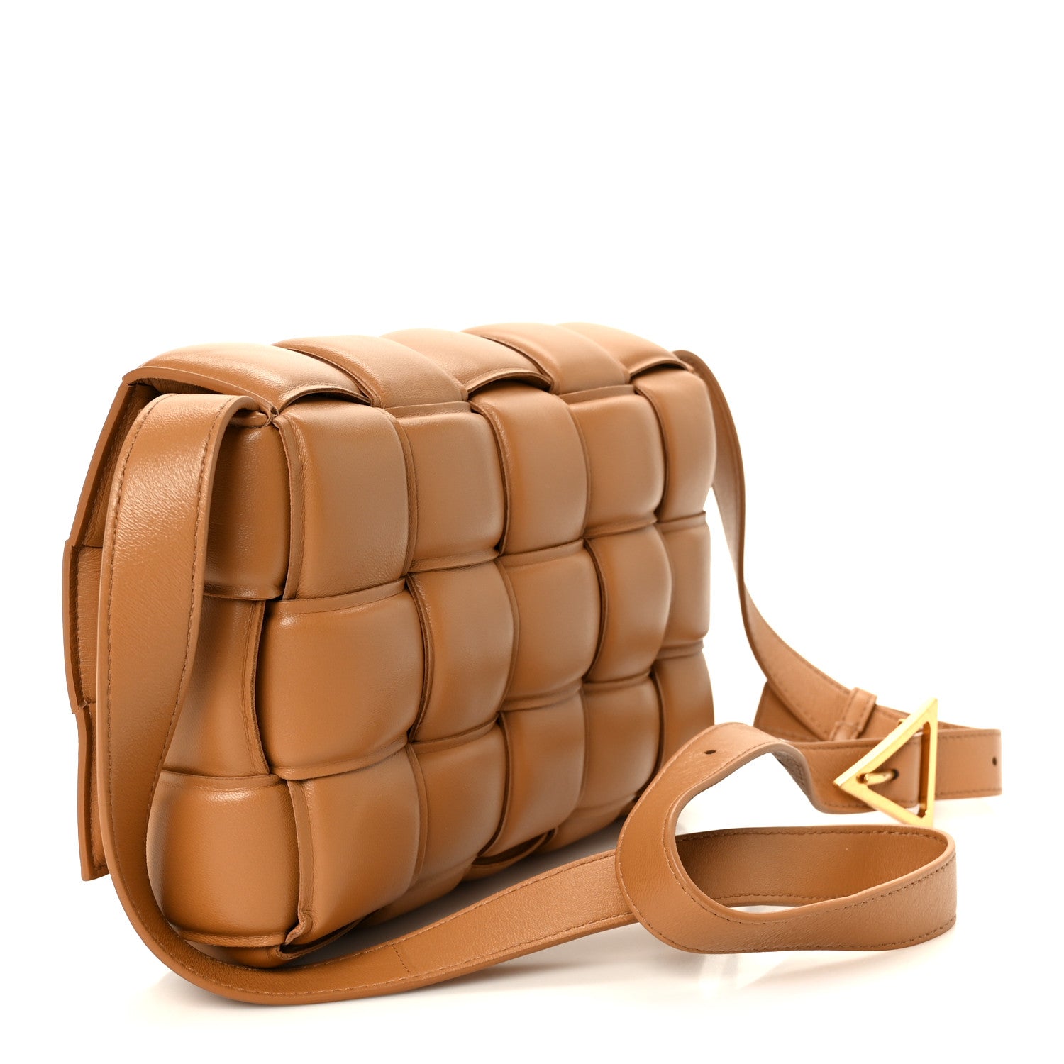 Bottega Veneta Nappa Maxi Intreccio Padded Cassette Crossbody Bag Caramel 3 of 12