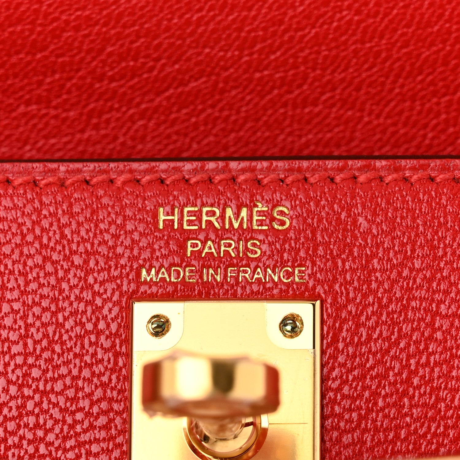 Hermes Chevre Chamkila Kelly Sellier 25 Rouge de Coeur 6 of 11