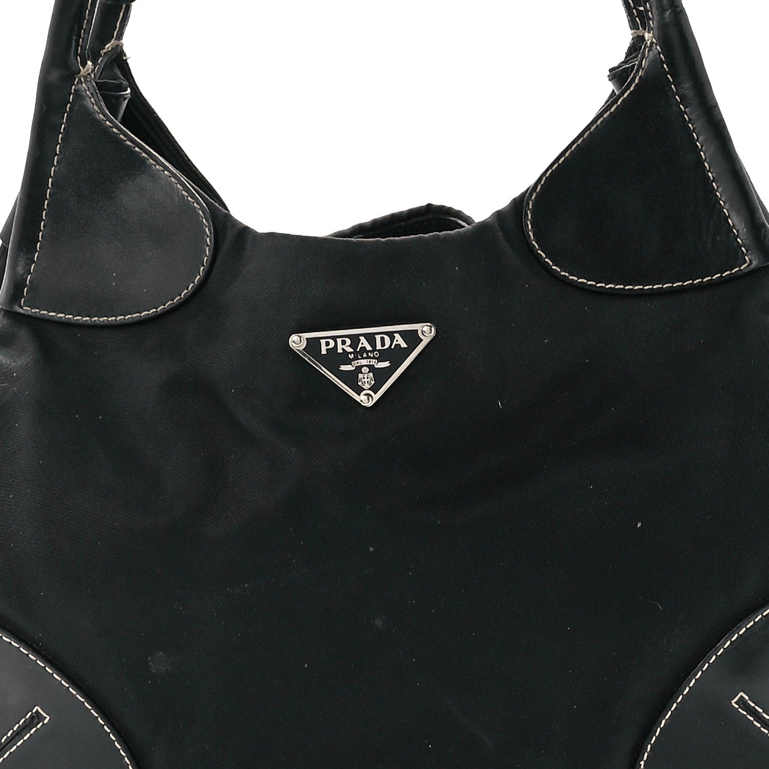 Prada Tessuto Light Nylon Shoulder Bag Black 9 of 12