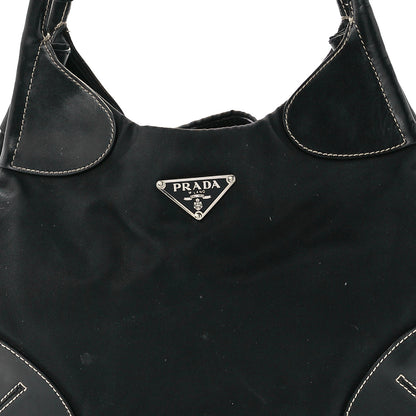 Prada Tessuto Light Nylon Shoulder Bag Black 9 of 12