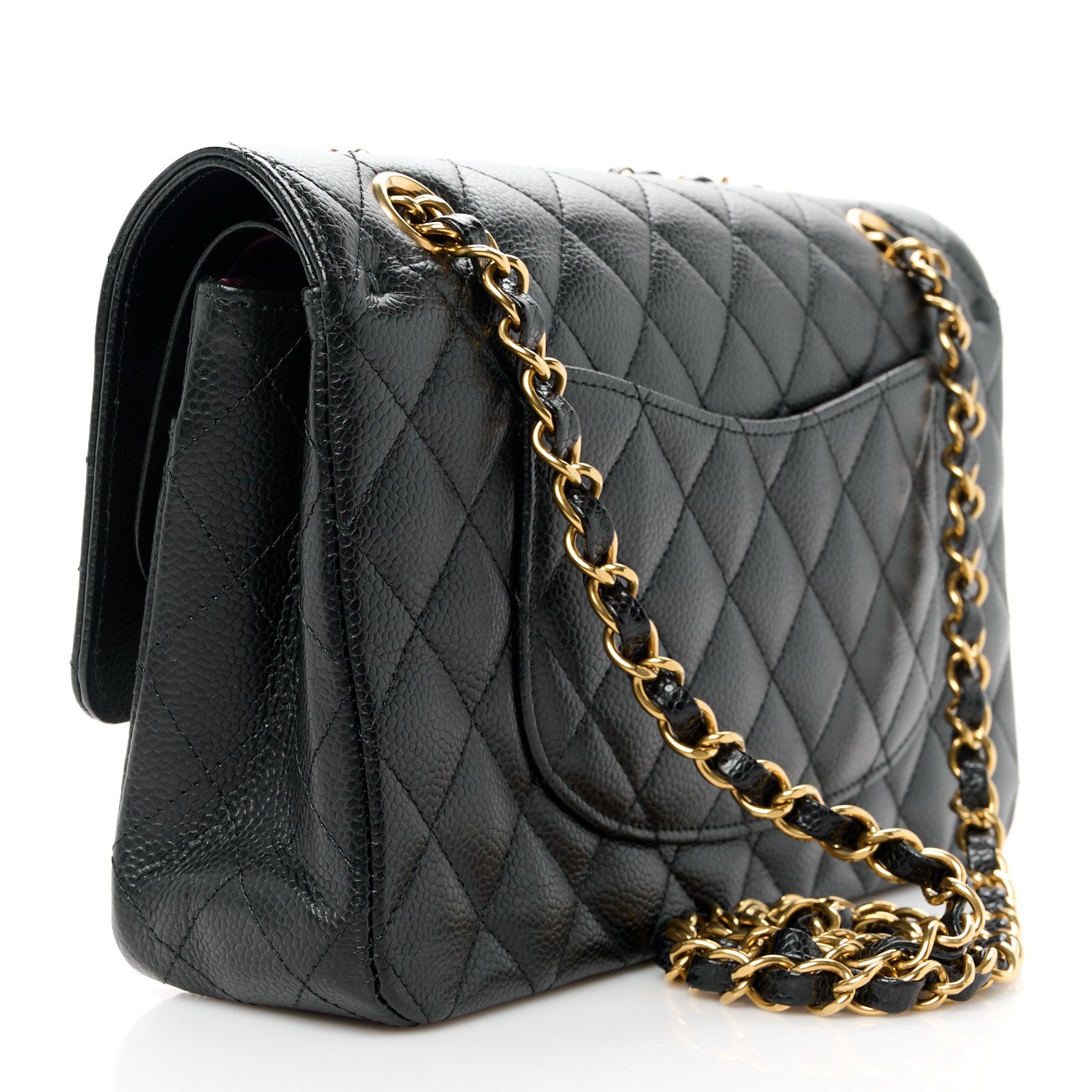 Chanel Caviar Quilted Medium Double Flap Black 3 of 11