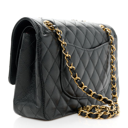Chanel Caviar Quilted Medium Double Flap Black 3 of 11